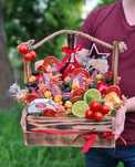 Подарунок чоловіку,вкусный, з ковбаси,креветок, сьедобный букет