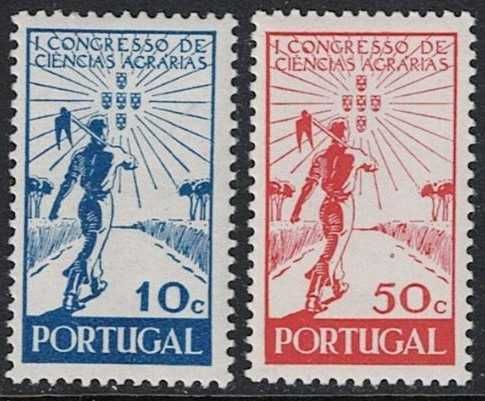 Selos Portugal 1943-Ciencias Agrarias Completo Novo s/charneira