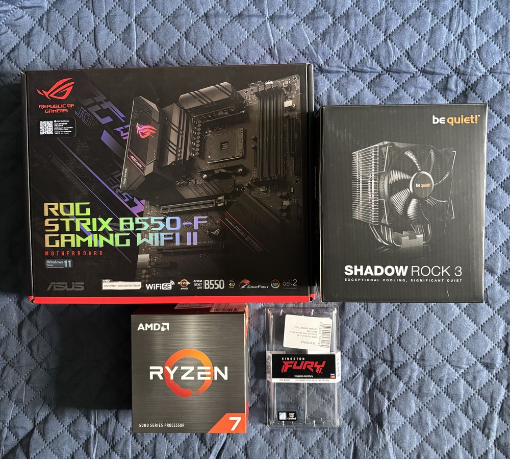 ROG STRIX B550-F GAMING WIFI II (мат. плата, процесор, ОЗУ, ПО CPU)