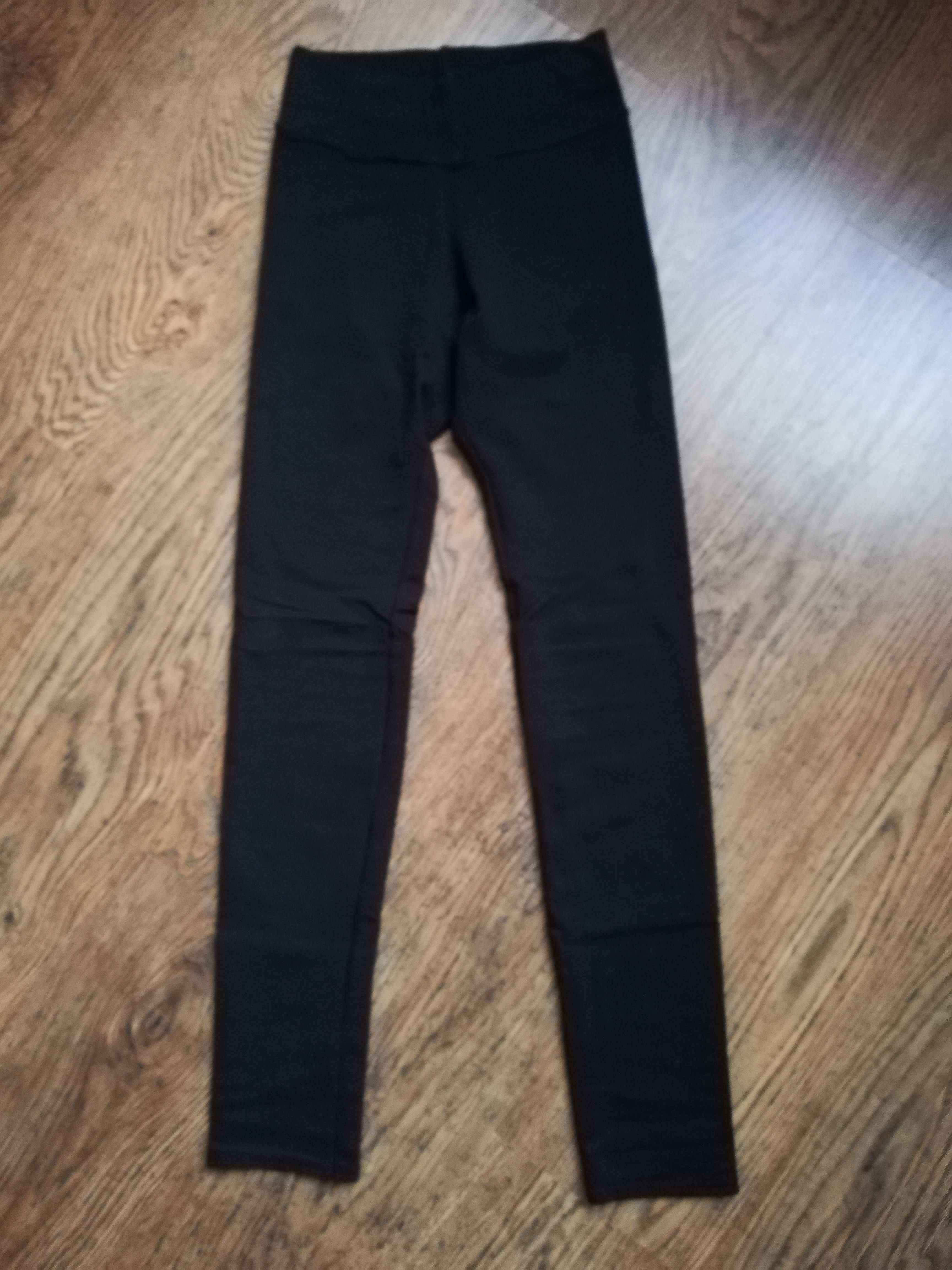 Spodnie czarne getry legginsy rozmiar M