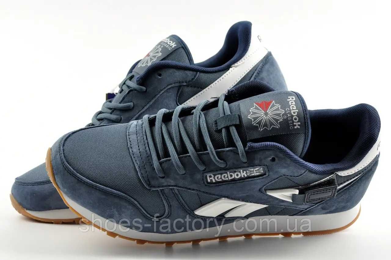 Reebok Classic Leather Чоловічі кросівки Сині Код 549343