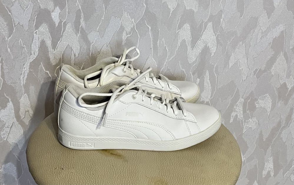 Мокасины Lacoste кеды белые размер 38,5
