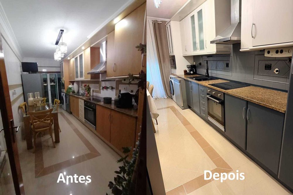 Design e pintura de interiores/móveis/cozinha/casas de banho