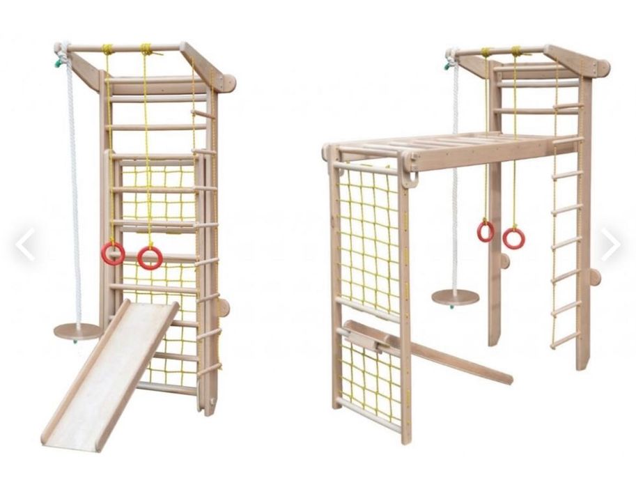 Шведська стінка з розкладним рукоходом