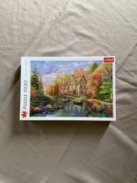 Puzzle 1500 Chatka nad jeziorem