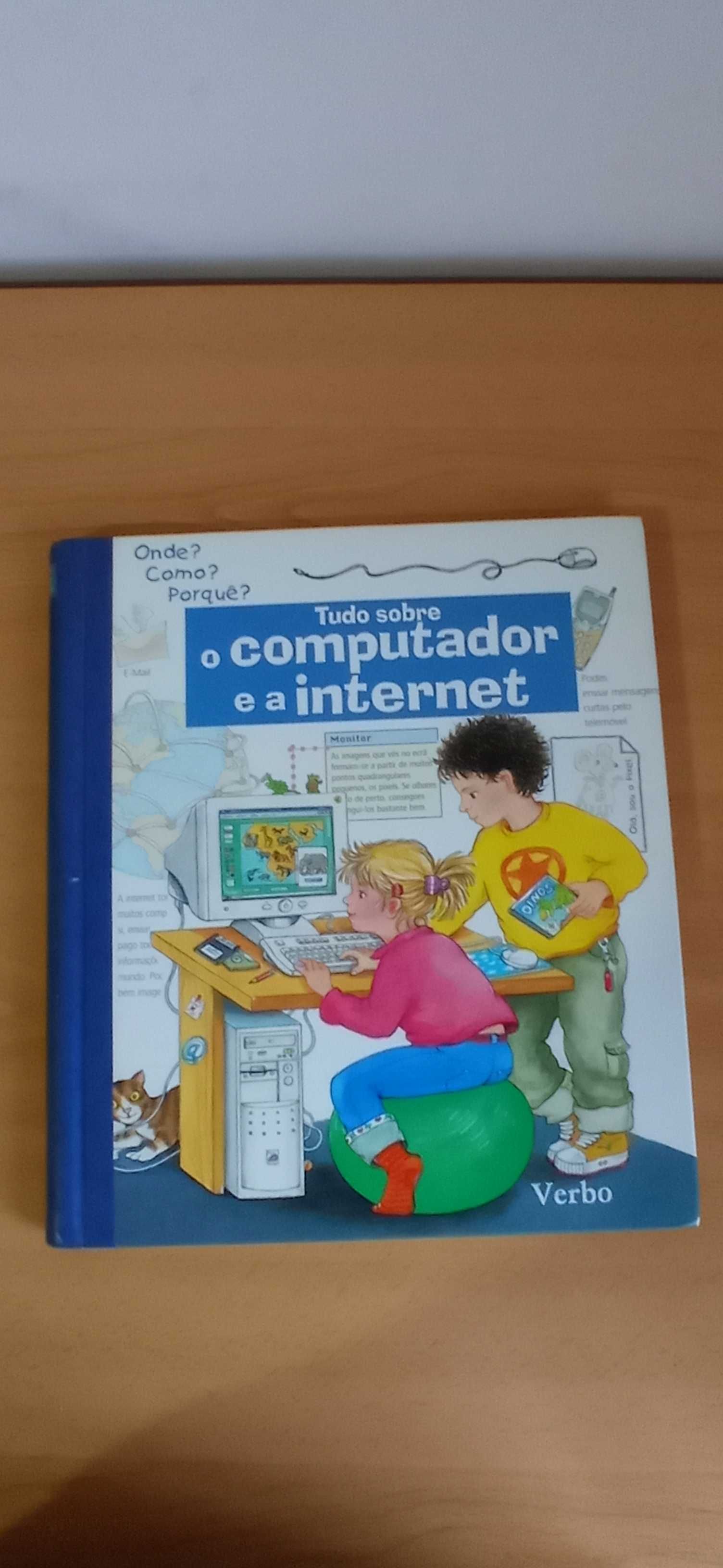 Livros didáticos infantis corpo humano e o computador e a internet