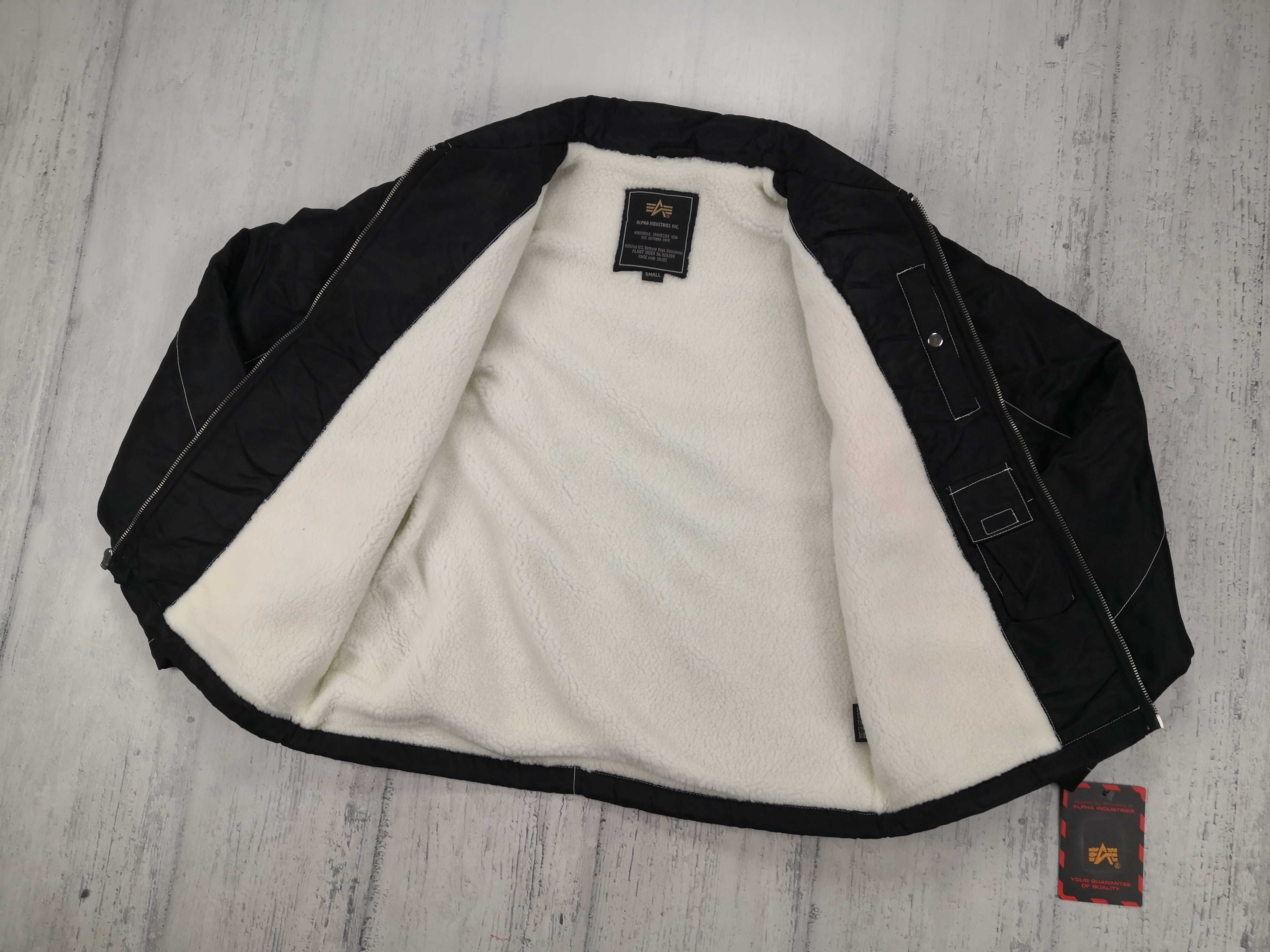 Alpha Industries męska kurtka S na kożuszku okazja nowa