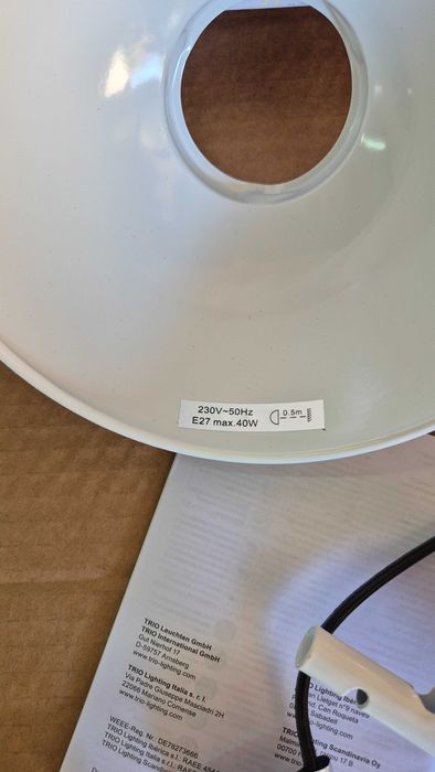 lampka biurkowa trio trajo    BIAŁY