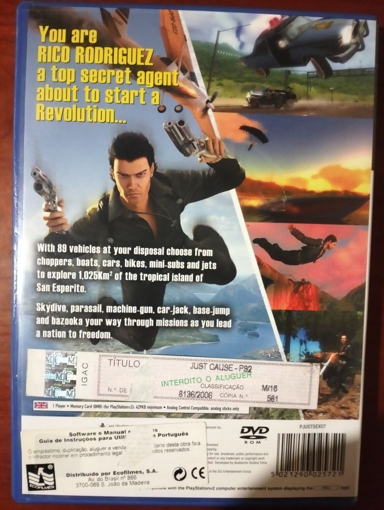 Jogo Just Cause - PlayStation 2