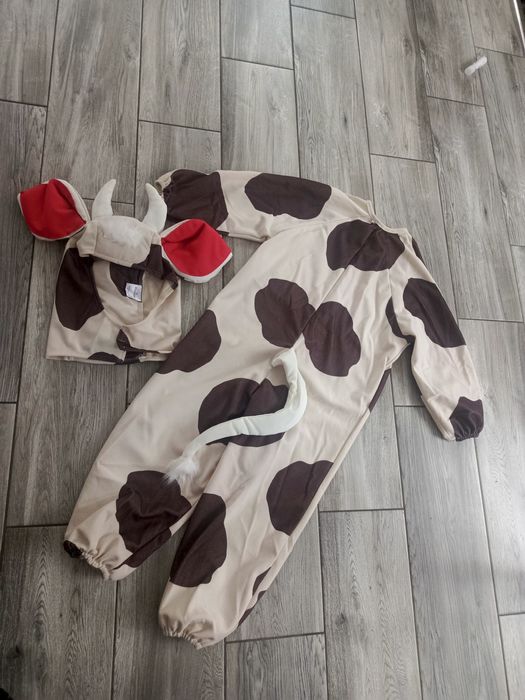 Przebranie strój krowa 110 116 bal jesień karnawałowy