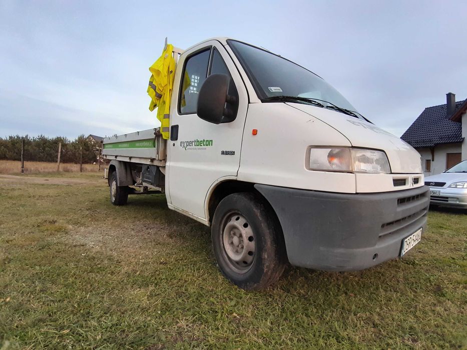 Citroen Jumper 2,8 130KM skrzyniowy, burty, platforma, hak, zadbany