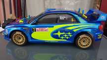 Rc 1/10 Capa Subaru WRC W Front & Back Lights RTR