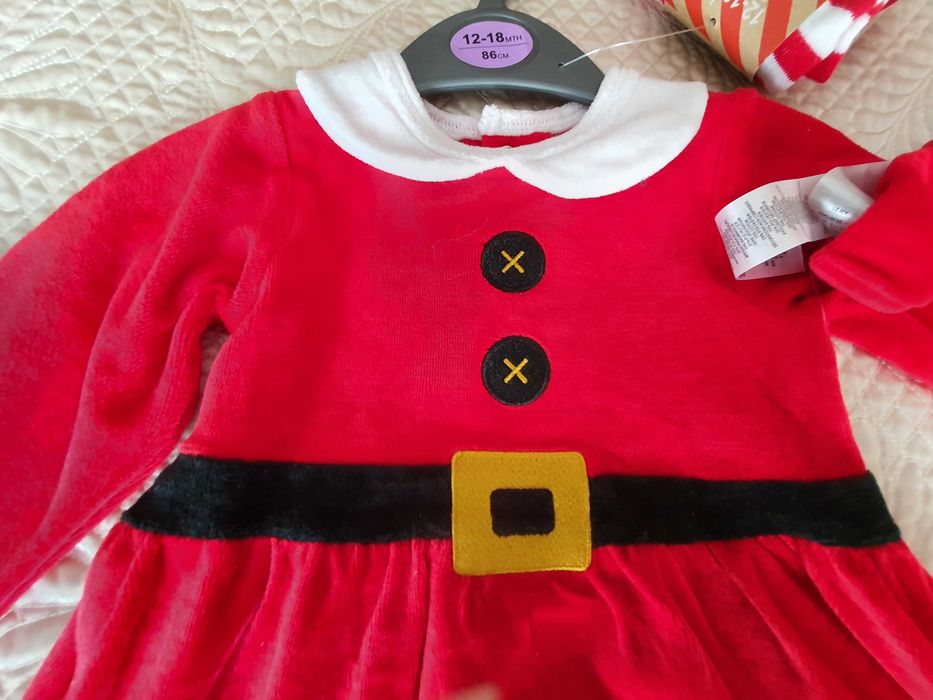 vestidos de natal 6-9 , 9-12 e 12-18