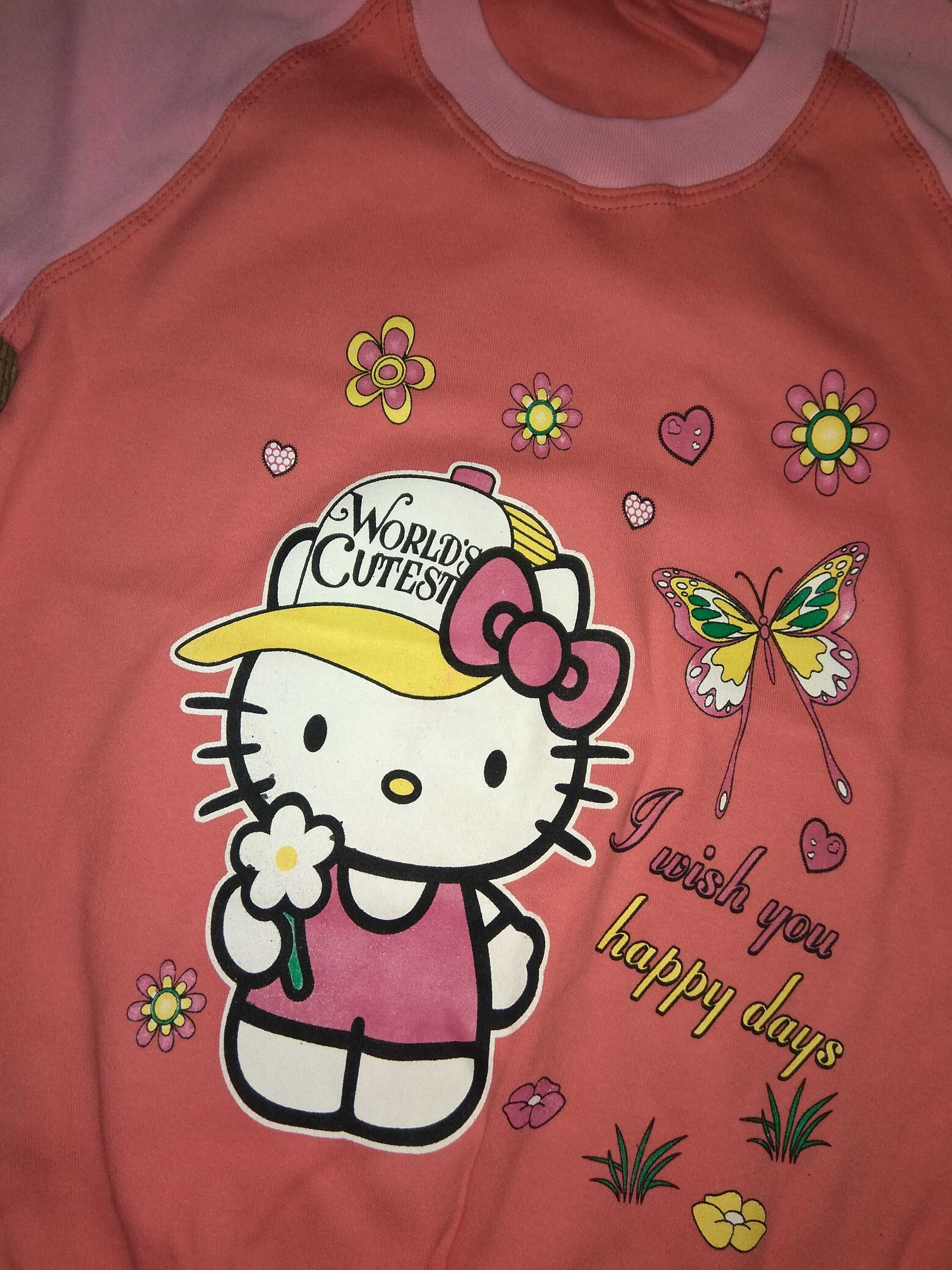 Кофта на дівчинку Hello Kitty, кофта на девочку, реглан для дівчинки