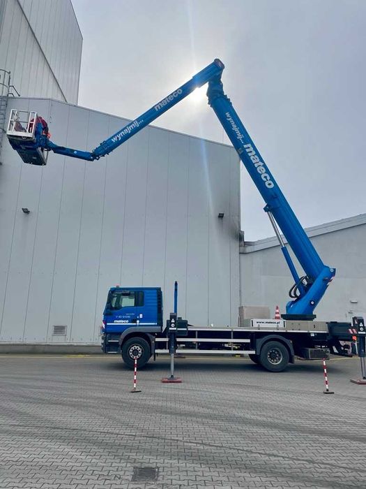 Wynajem, Podnośnik koszowy, Zwyżka, 48m, Ruthmann, Łódź, Warszawa