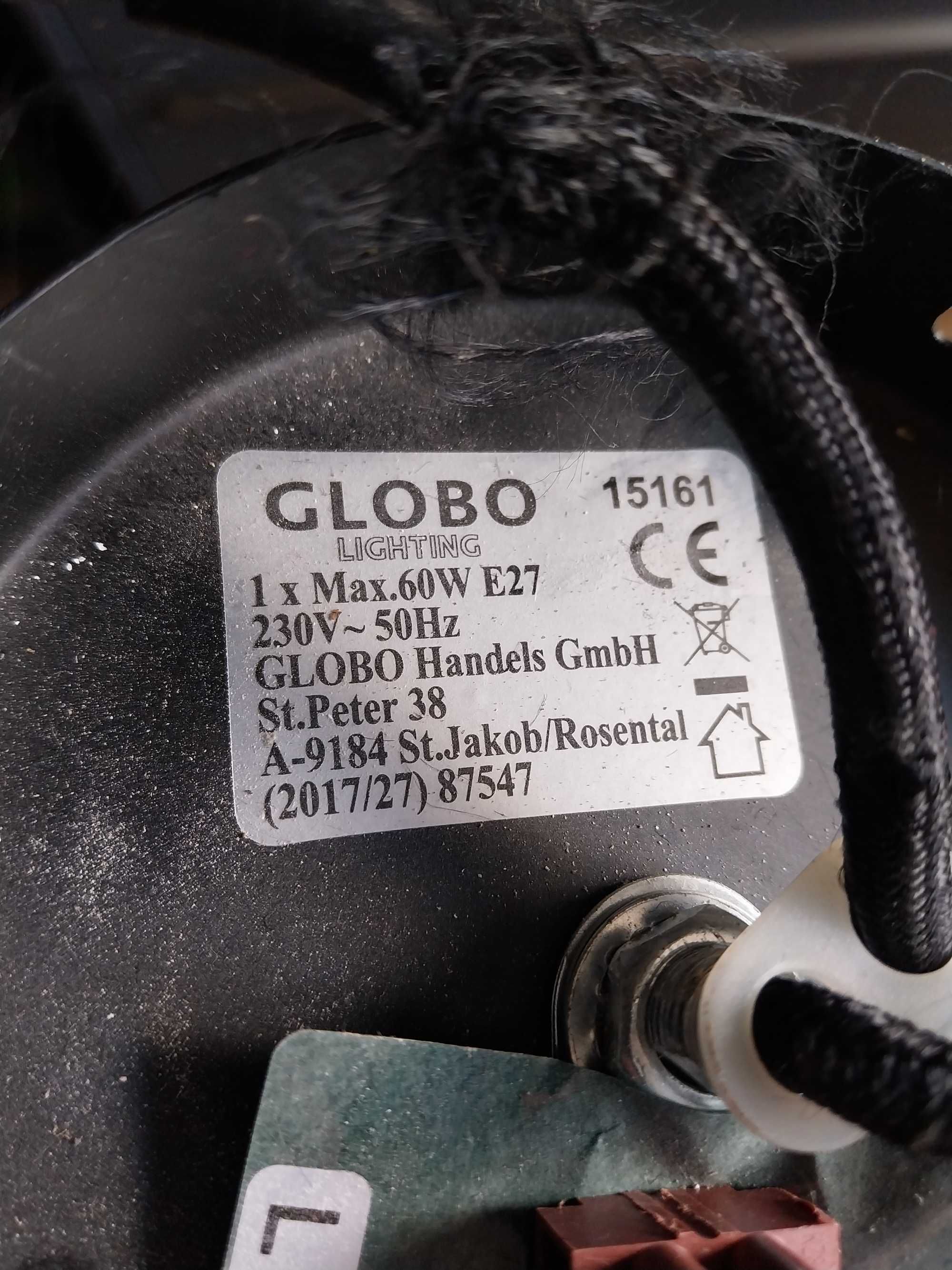 Lampa wiszącą sufitowa czarna