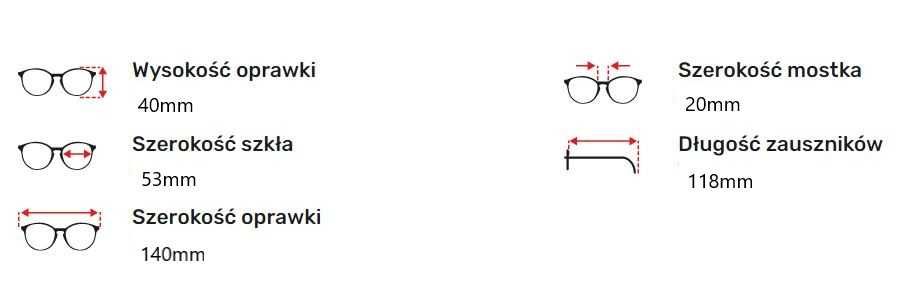 Primavera Oprawki okulary oprawki korekcyjne czarne kujonki