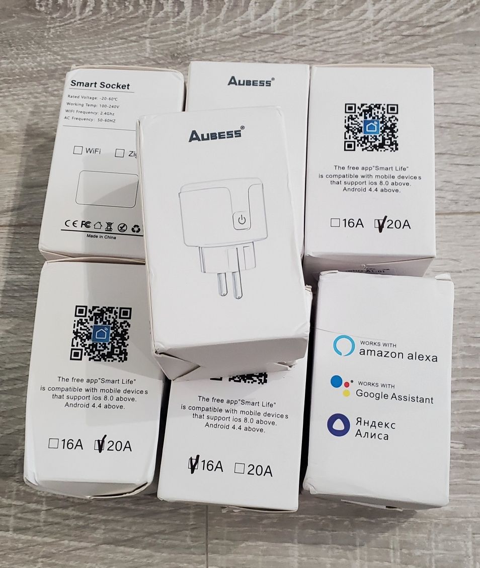 Розумна розетка smart plug з WI FI 20A