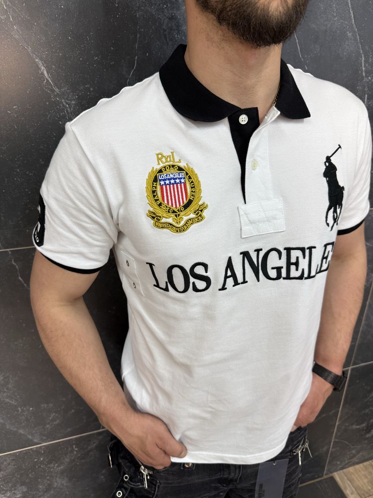 Нова! Футболка поло Polo Ralph Lauren  Los AngelesChief Keef 3 Chicago