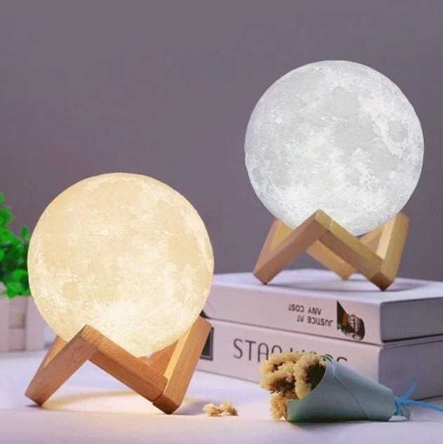 Настільний світильник 3D Moon Lamp Великий Місяць нічник ЛУНА КОСМОС