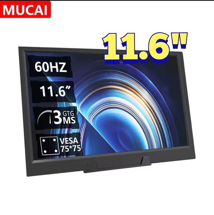 Портативний монітор MUCAI / 11.6" дюймів / 60 Гц