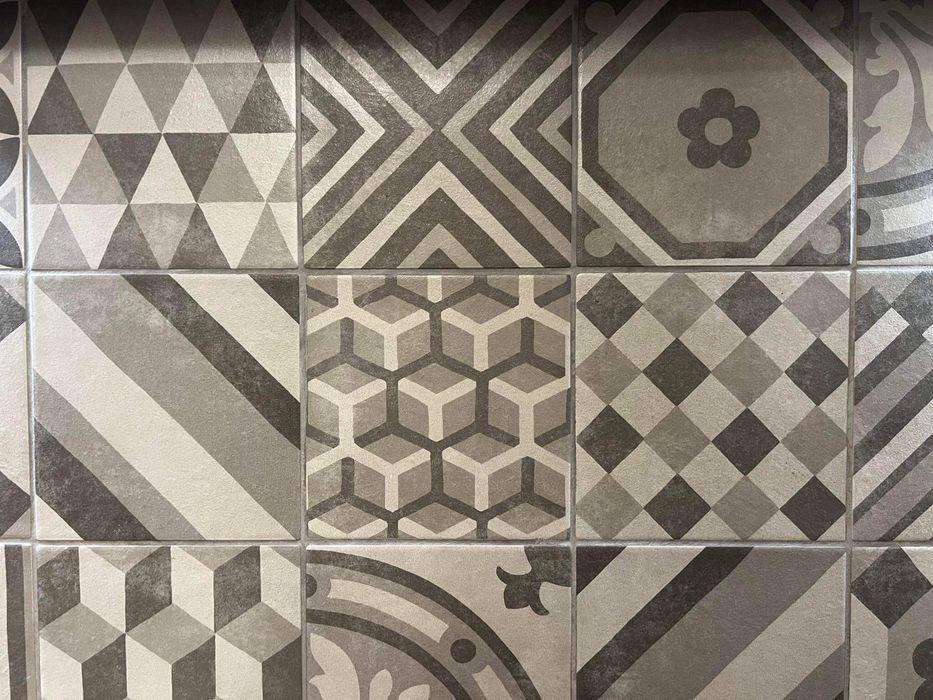 Płytki ścienne, flizy Marazzi Block Decoro Mix Grey 15x15