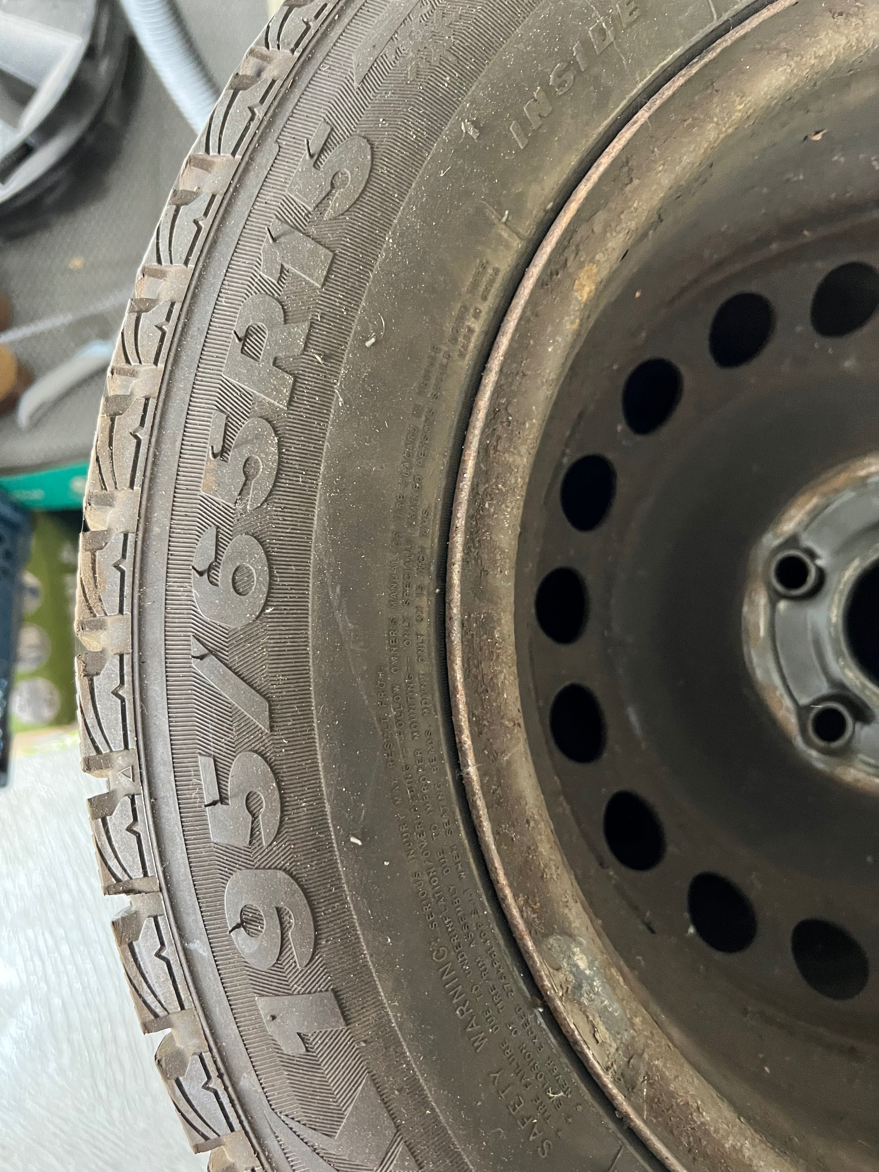 4x opony zimowe 195/65R15 Firemax na stalowych felgach 2024r, 5x112mm