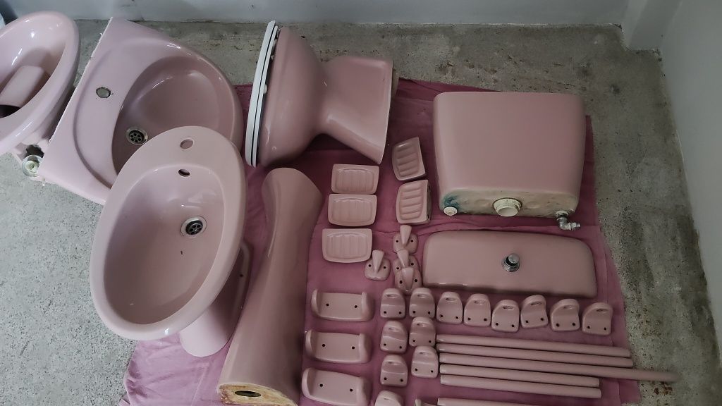 Louça de WC, rosa