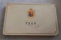 vintage pudełko, puszka Peer Filter de Luxe 50 Cigaretten Kristinus