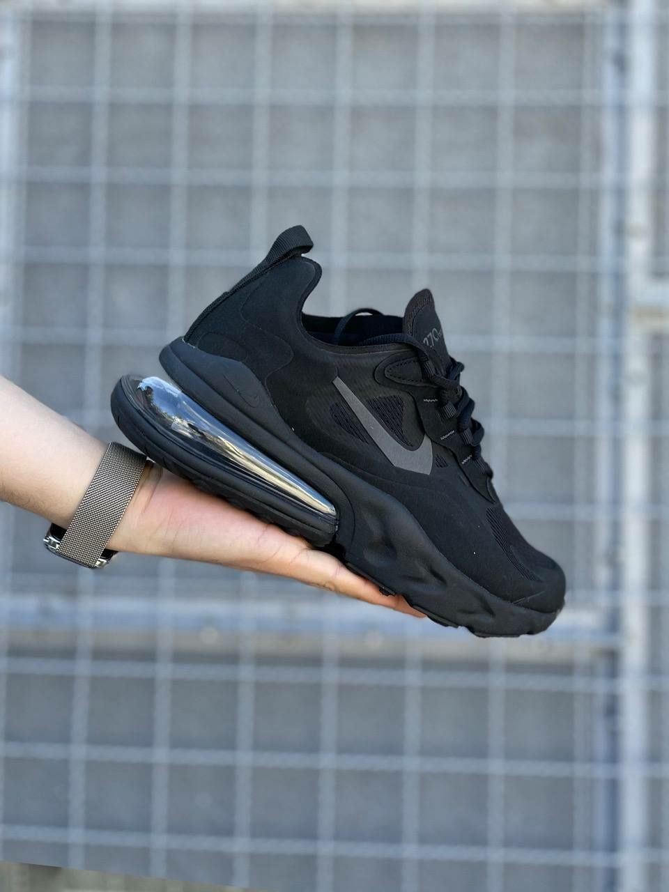 Nike Air Max 270 react black/Мужские кросовки/Чоловічі кросівки/найк