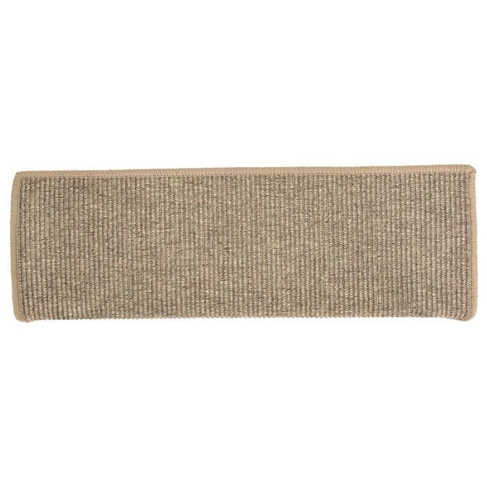 vidaXL Samoprzylepne nakładki na schody, 15szt., ciemny beż, 65x21x4cm