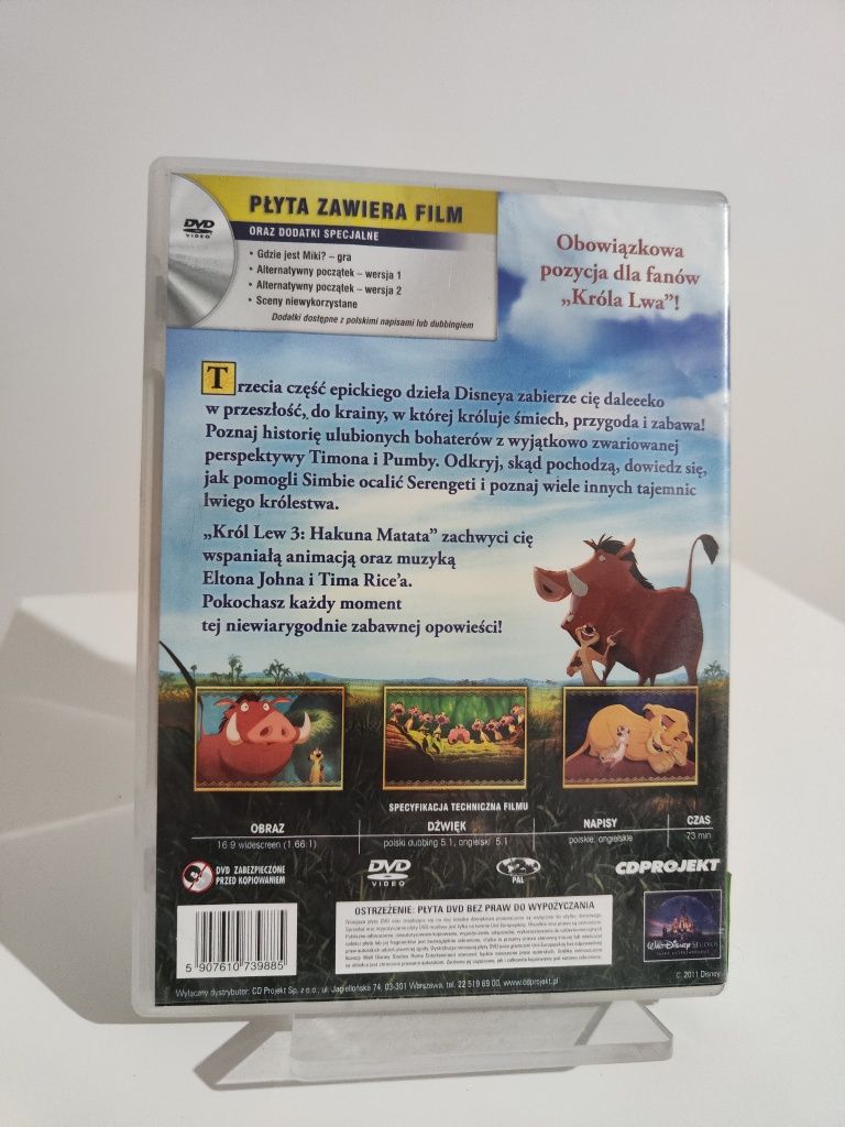 Król lew 3 Hakuna matata - płyta DVD