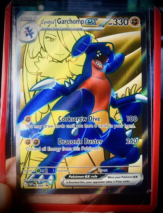 Oryginalne Karty Pokemon Cynthia GARCHOMP EX HOLO SET! Konkurs!