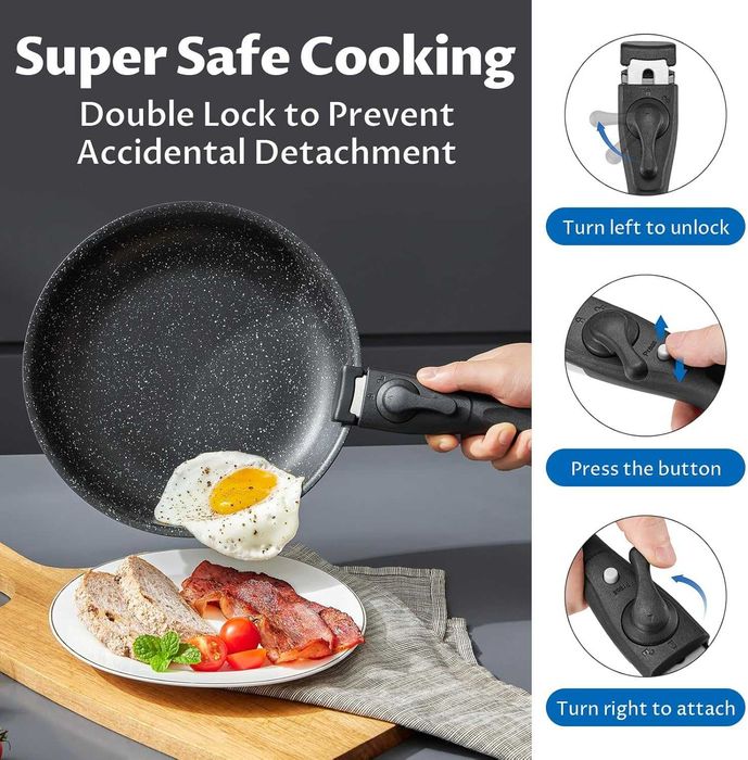 Nowa patelnia / rondel / zestaw patelni / 13el / BEZIA / garnek !N151!