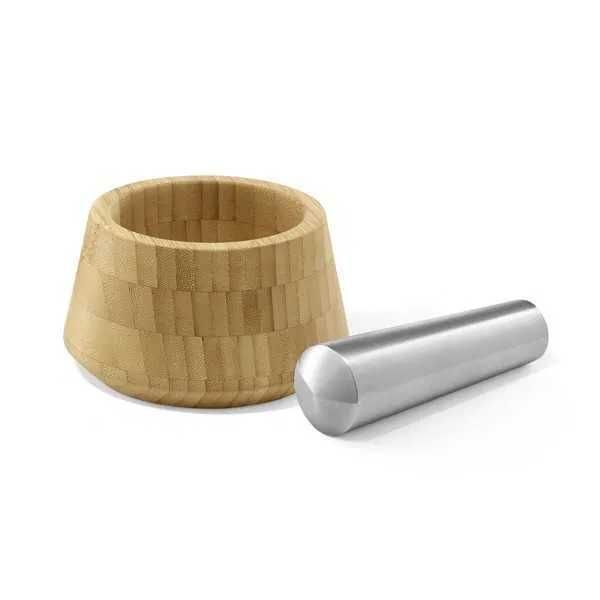 Almofariz c/Pilão, Madeira c/Inox Esc. – OPESO da Zack (NOVO)