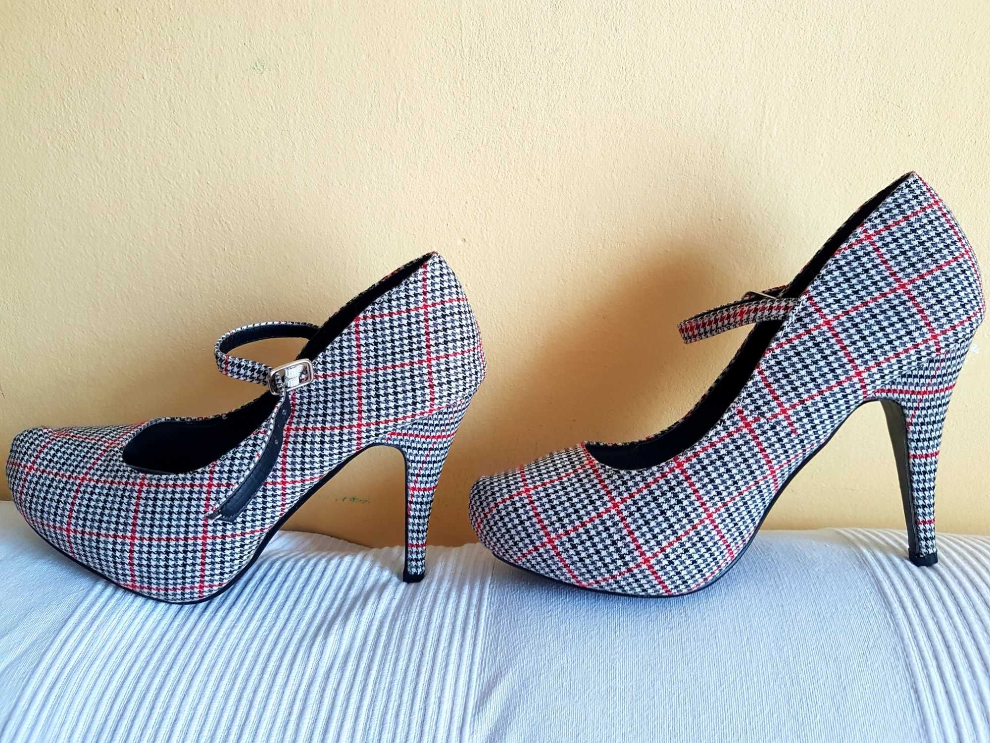 Buty szpilki 38 krateczka nowe