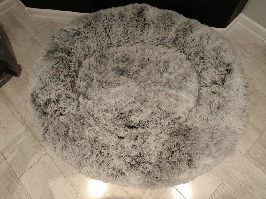 Nowe Puszyste legowisko dla psa kota okrągłe możliwość prania 100cm 66