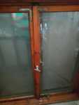 Okno drewniane 146 cm x 144,5 cm 2 szt