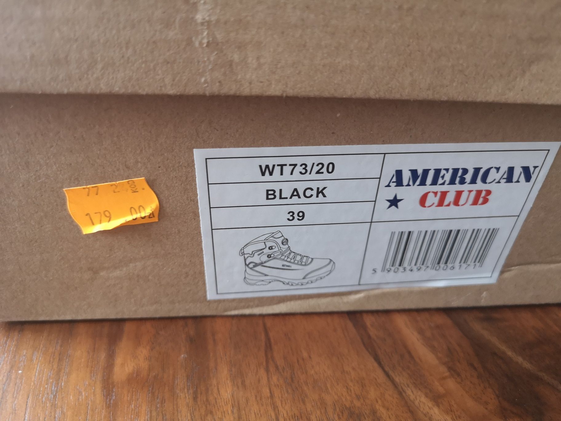 Buty chłopięce soft shell American Club rozm 39