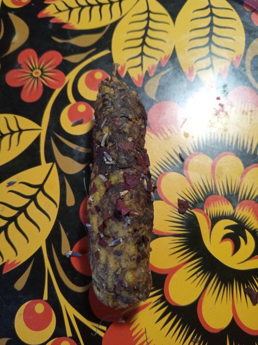 Свічка з пчелиного воску з травами