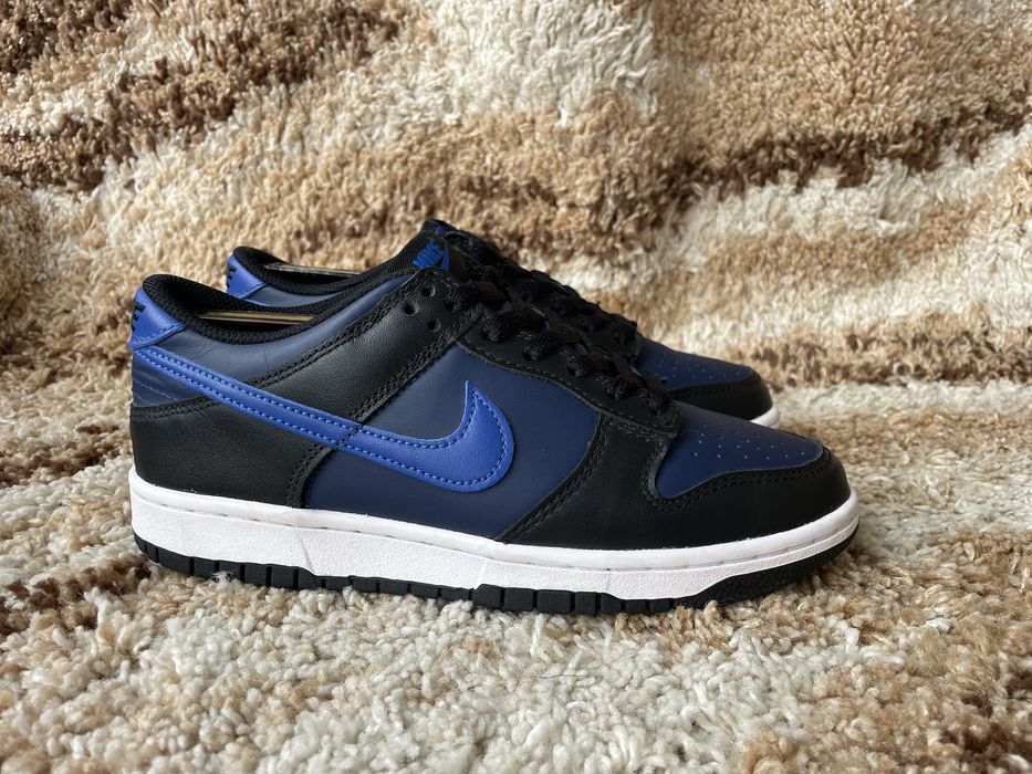 Оригінальні кросівки nike dunk low black blue