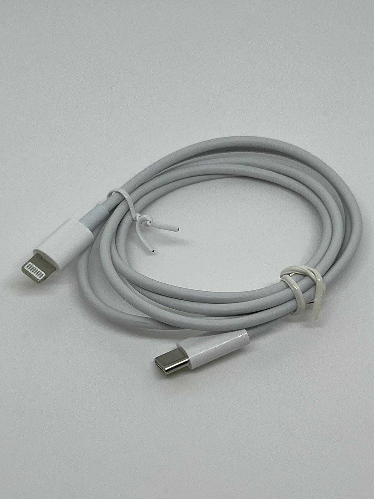 Zestaw do iPhone - Ładowarka USB-C + kabel USB-C do Lightning !| BIAŁY