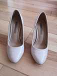 Buty - szpilki beżowe/kremowe nr 35 CCC