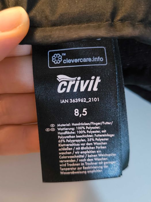 Crivit XXL чоловiчi гiрсько лижнi штани непромокаючi перчатки