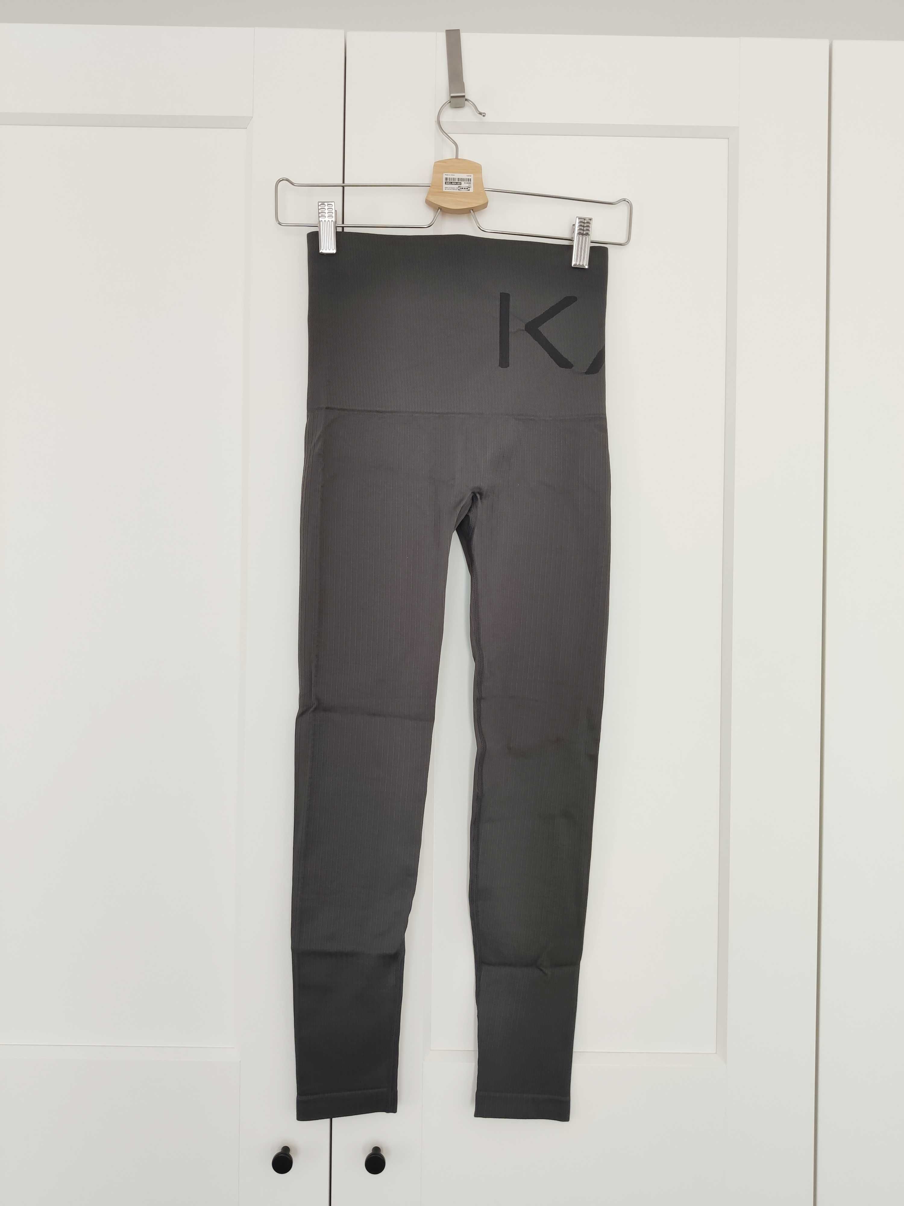 Kay day legginsy spodnie do ćwiczeń szare XS Kappahl