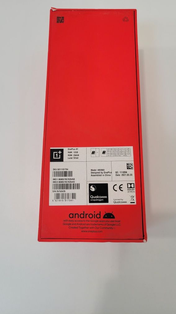 OnePlus 8T 12/256Gb duos Silver,5000