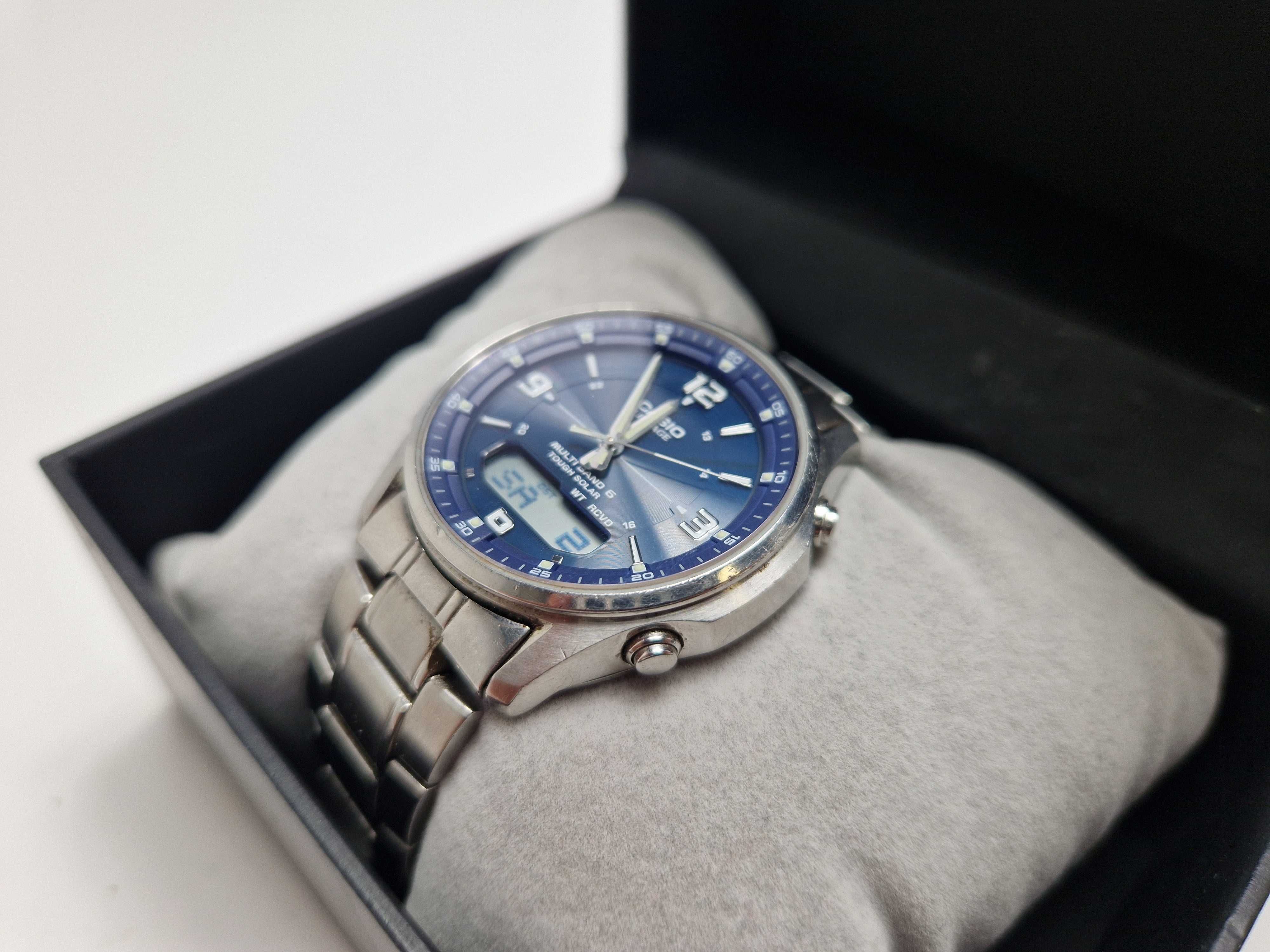 Zegarek męski na Bransolecie Casio LCW-M100DSE szafir wave ceptor