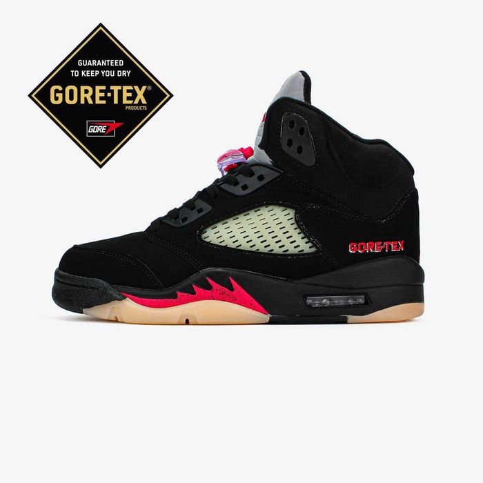 Мужские кроссовки Nike Air Jordan 5 Retro Gore Tex "Off Noir Black"