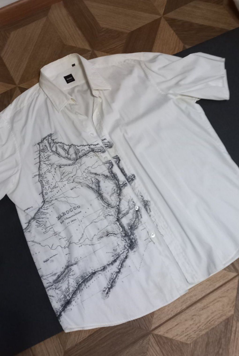 Белые хлопковые рубашки XXXL/XXL Hugo Boss/Zara