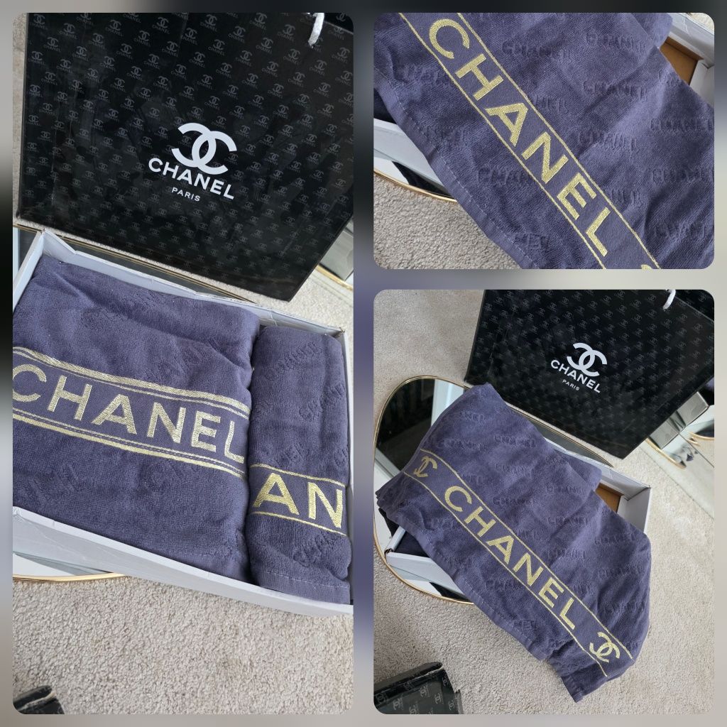 Reczniki komplet ręczników  70x140  90x 50  Gucci  Chanel  BURBERRY